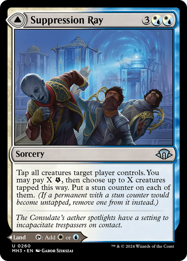 Suppression Ray // Orderly Plaza (MH3-260) - Modern Horizons 3 Foil [Uncommon] - Image 3