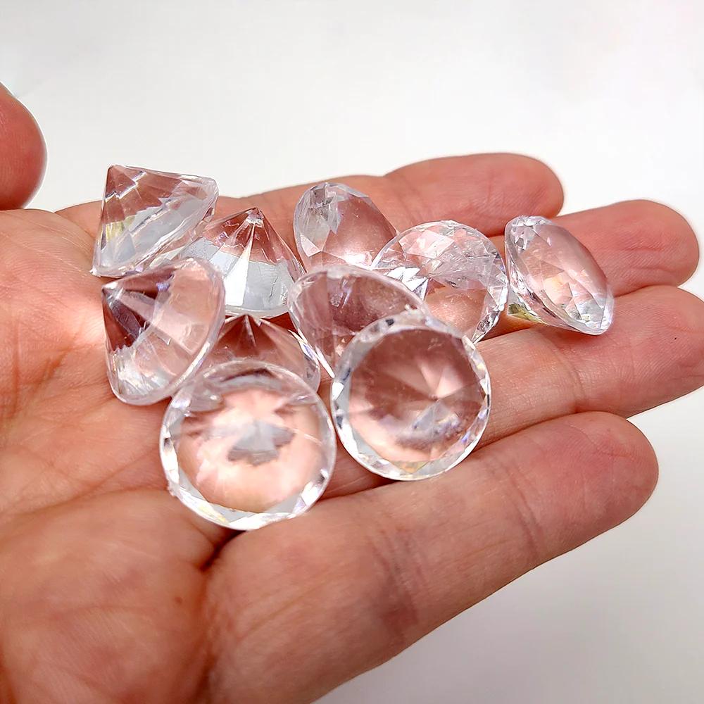 Top Shelf Gamer - Clear Gem (Diamond) Tokens - Acrylic (Set of 10) - Image 2