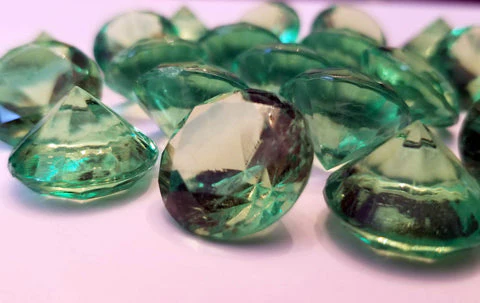 Top Shelf Gamer - Emerald Green Gems - Acrylic (set of 20) - Image 2