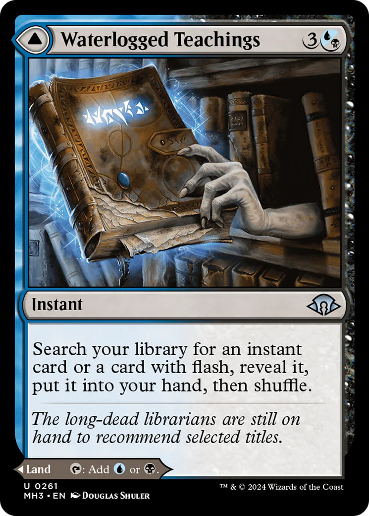 Waterlogged Teachings // Inundated Archive (MH3-261) - Modern Horizons 3 [Uncommon] - Image 3