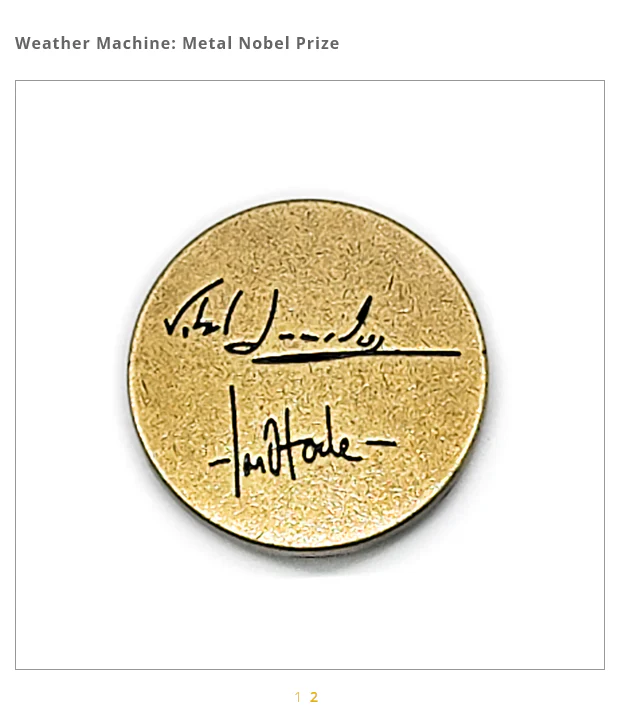 Weather Machine: Metal Nobel Prize - Image 2