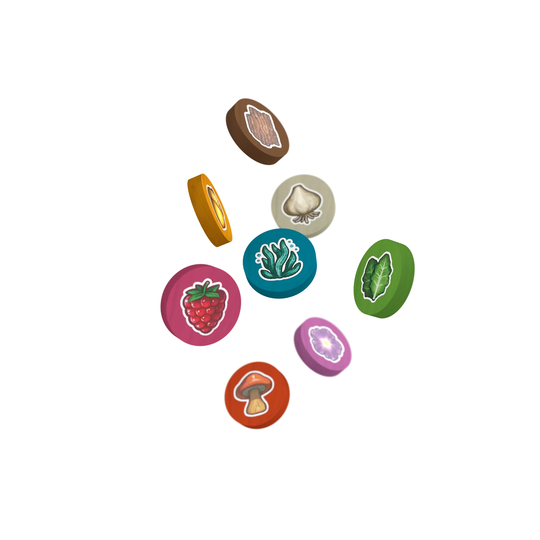 Wild Gardens: Premium Wooden Source Token Pack - Image 3